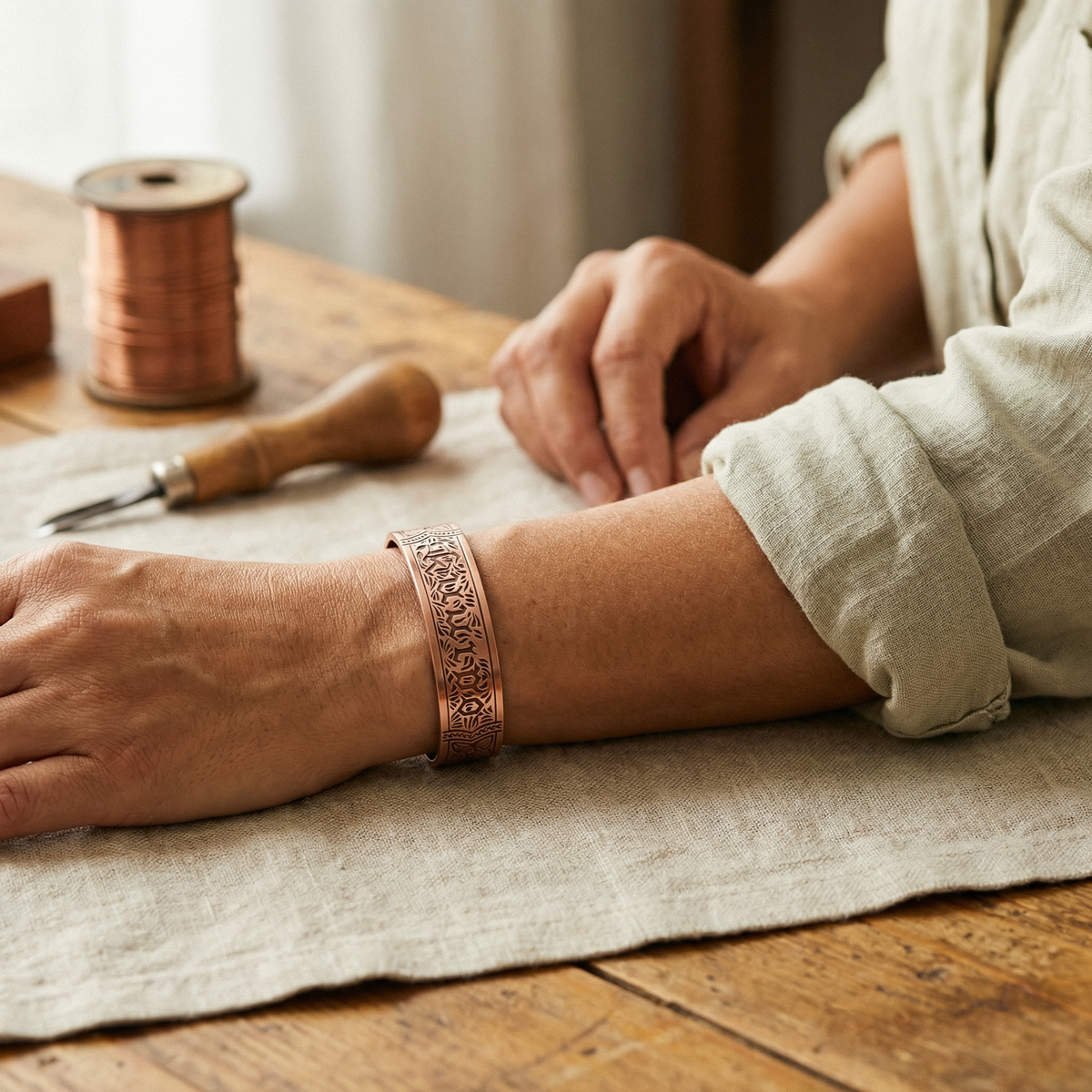 Pulsera de cobre Sutil