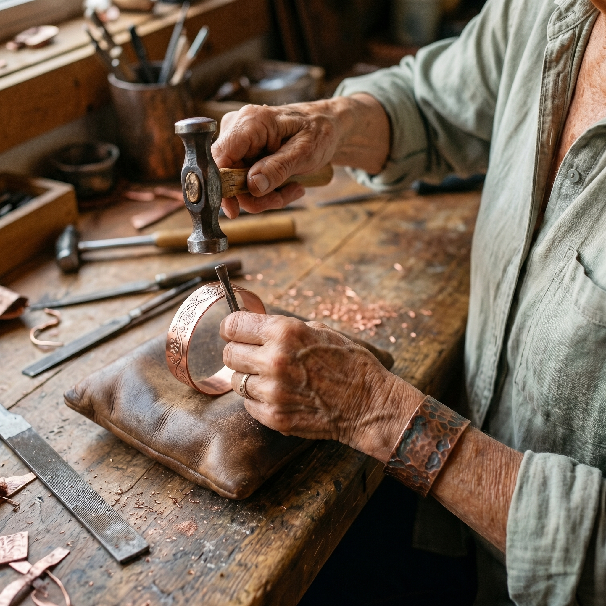 Pulsera de Bronce Campana