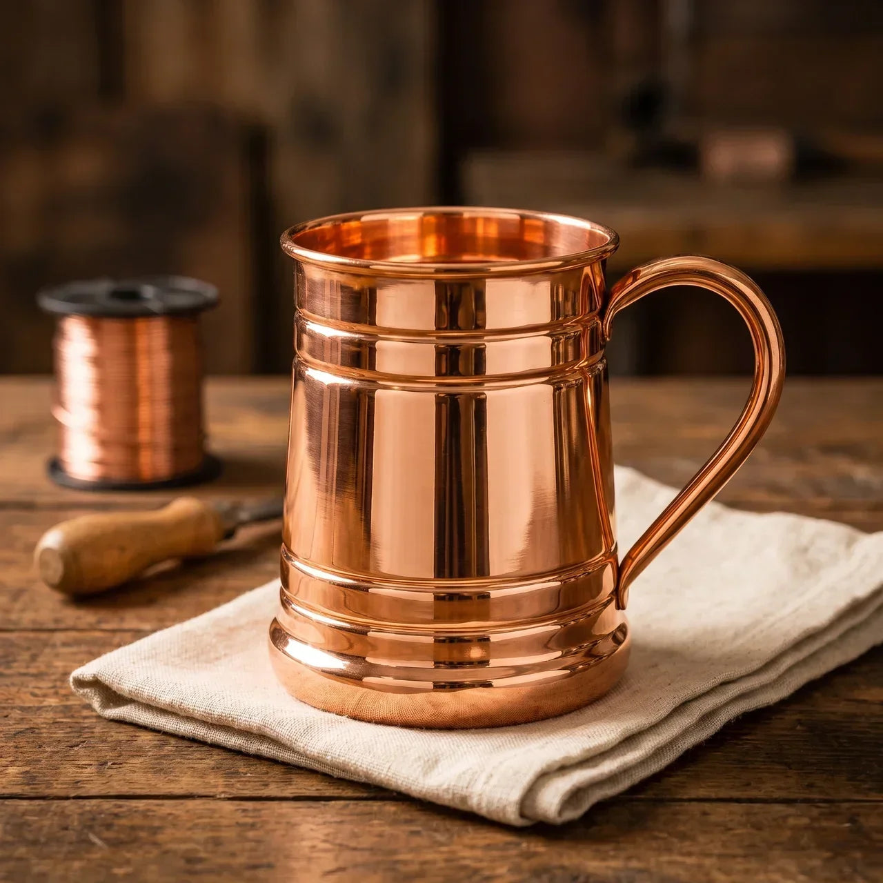 530 ml Taza Vintage de Cobre