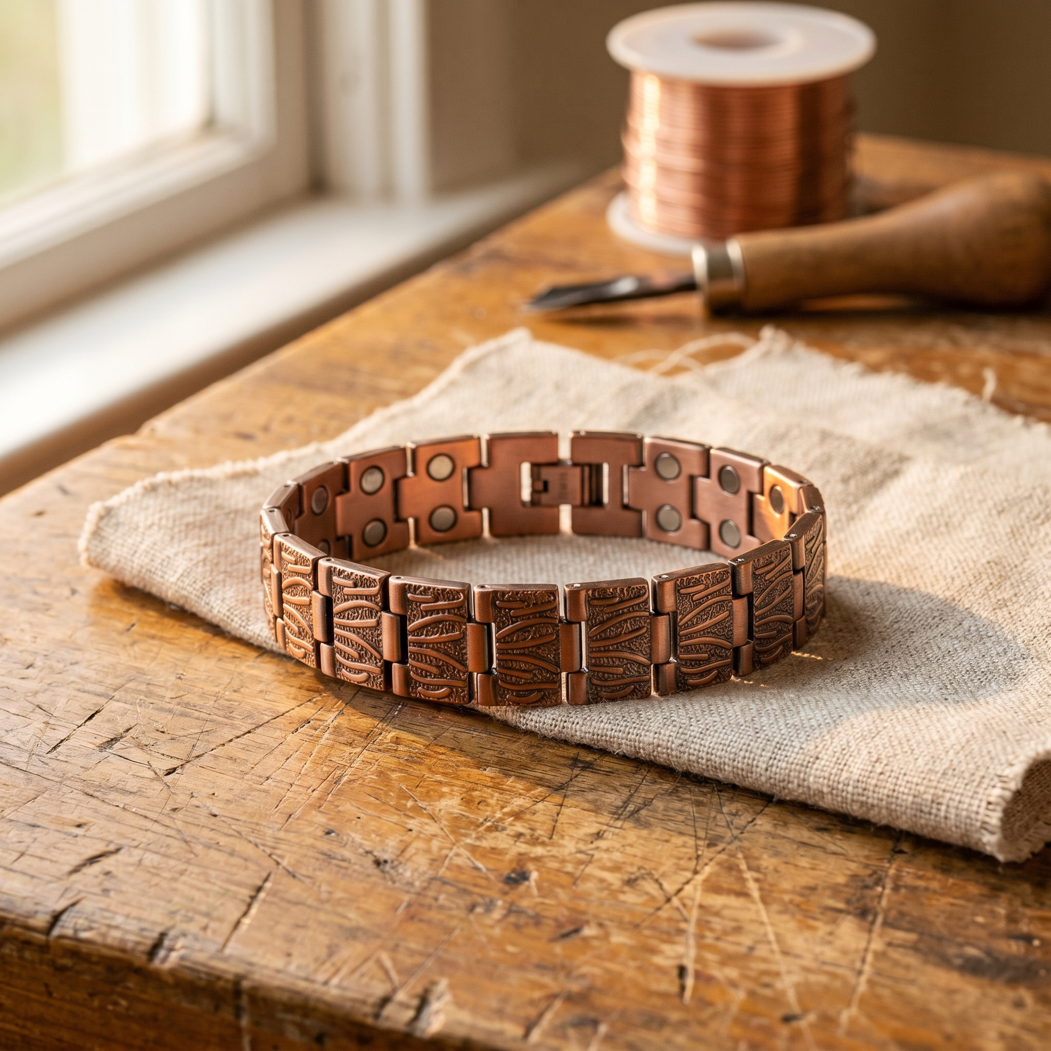 Pulsera de Cobre para Hombre Temple